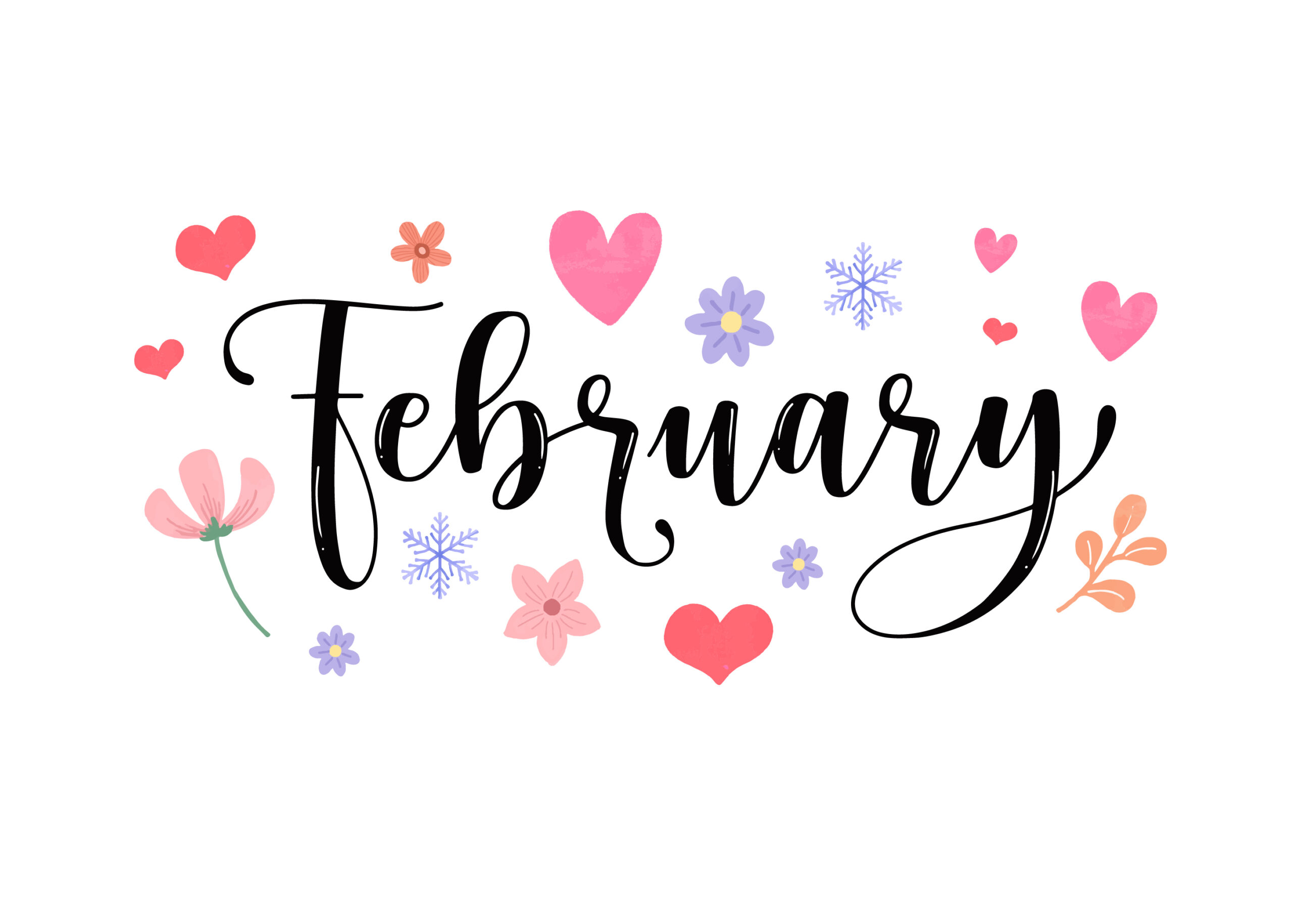 28610485_hand_drawn_february_month_lettering_typography_for_cover_poster_banner_flyer_social_media_template_vector_illustration